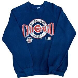 Chicago Cubs Baseball Club Sweatshirt Navy Jh2345